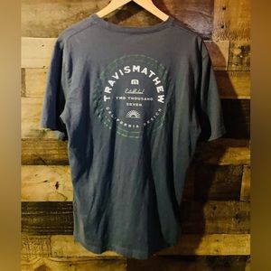 Travis Mathew California Design L Dark Blue Graphic Golf Short Sleeved T-Shirt